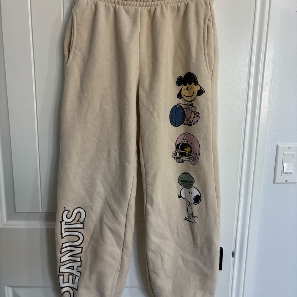 Zara Kids Cream Peanuts Sweatpants
